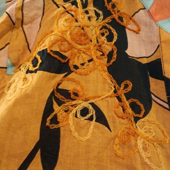 Boutique Chic Connections XL Women's Vneck popover 100% cotton blouse - Picture 12 of 16